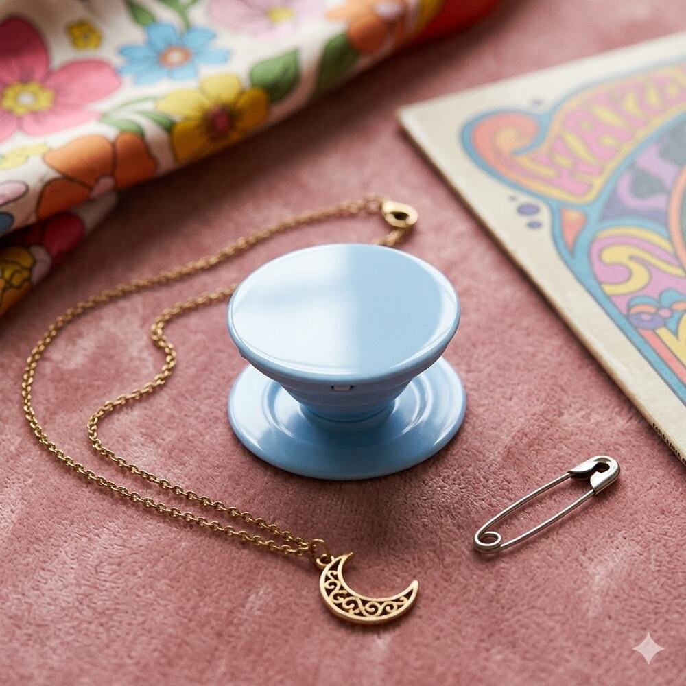 PopSocket Grippopso MagSafe Magnetic Phone Grip Stand Light Blue New for Iphone